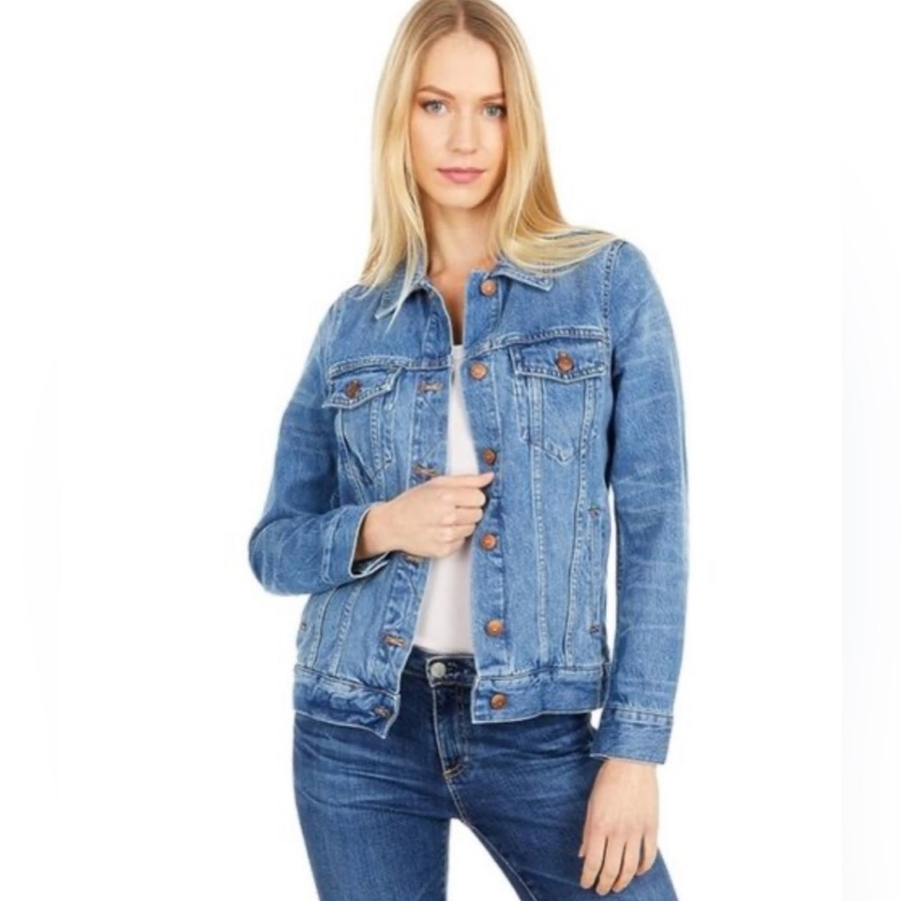Madewell The Jean Jacket - Medium Blue - S